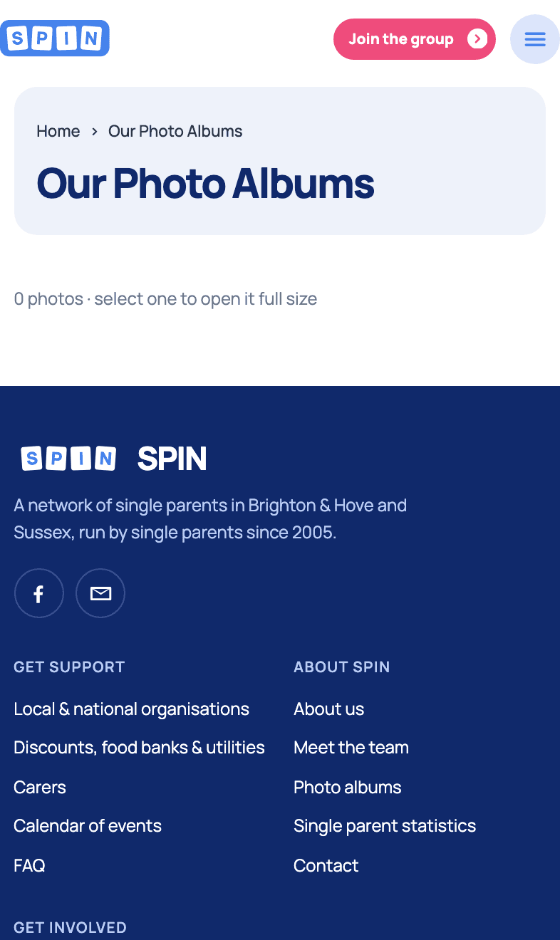 Photo albums, on a phone.
